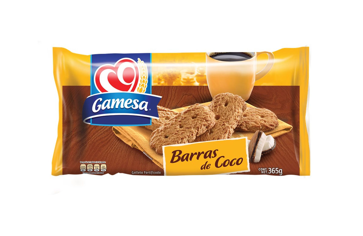 BARRAS DE COCO GAMESA 365 GR
